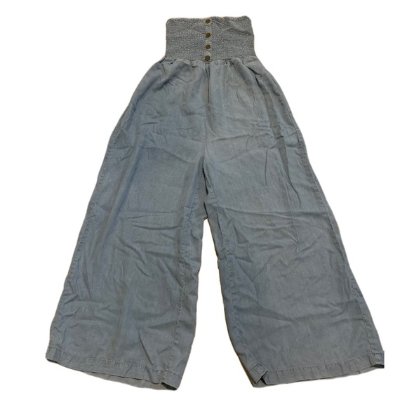 Wide-Leg Gray Pants - Picture 1 of 5